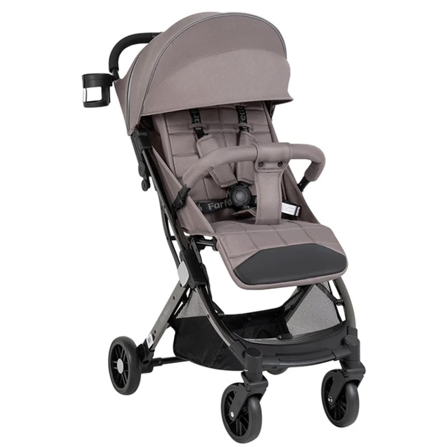 Коляска прогулочная Farfello Comfy Go Comfort Chrome Greige Black Chrome